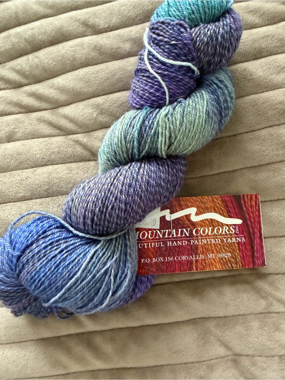 Mountain colors Hand-Painted Yarn - Blue/Purple/Green